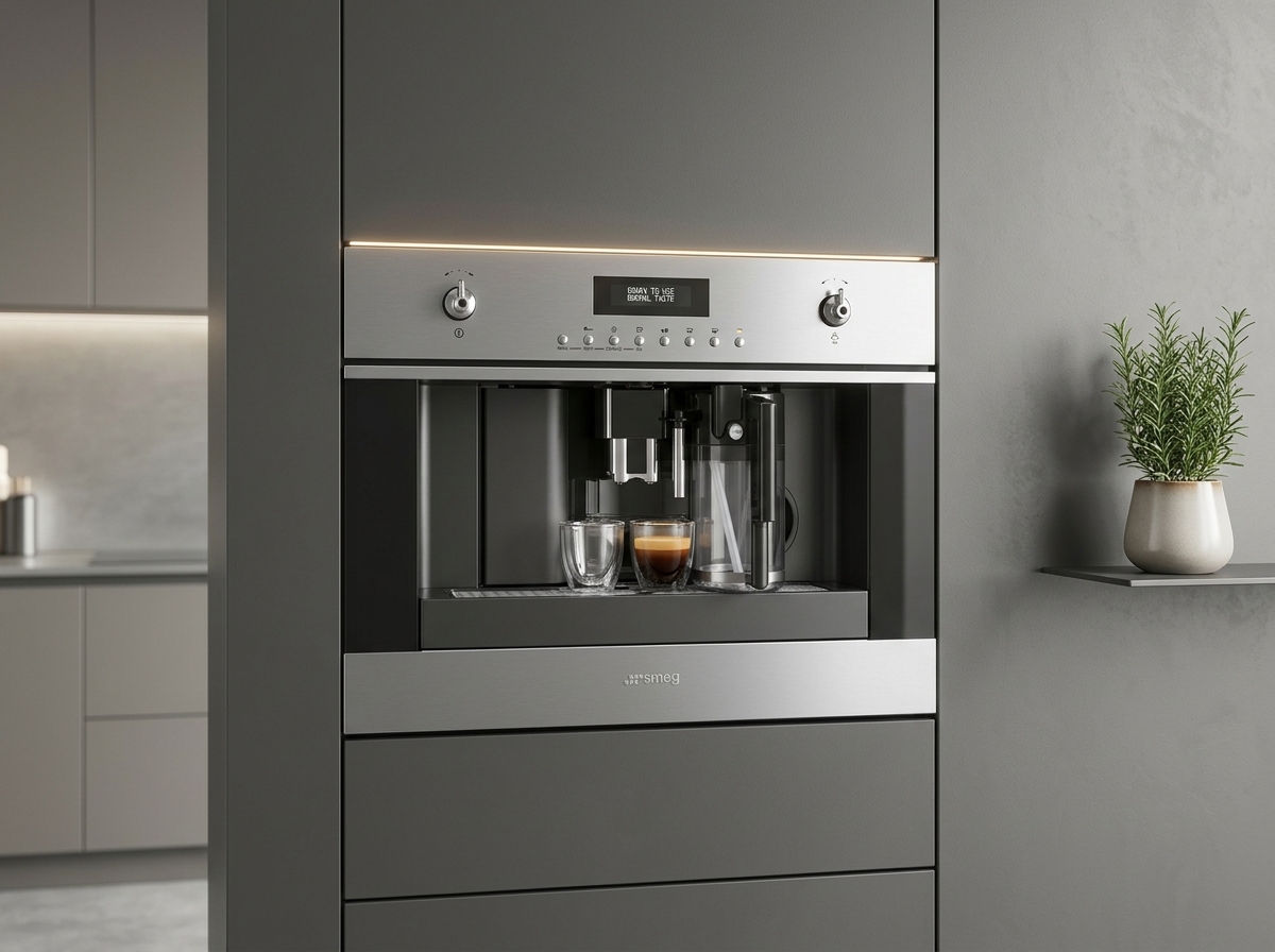 Smeg CMSU6451X 24″ Built In Fully Automatic Coffee Machine